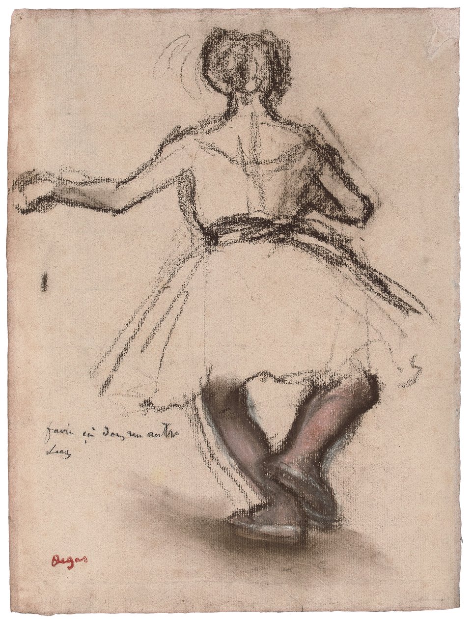 Danser, bakfra, av Edgar Degas
