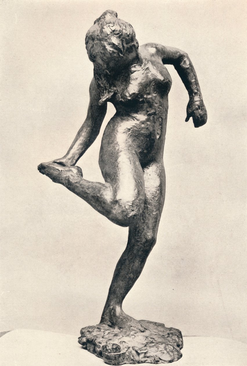 Danser ser på sålen på høyre fot, c1900 av Edgar Degas