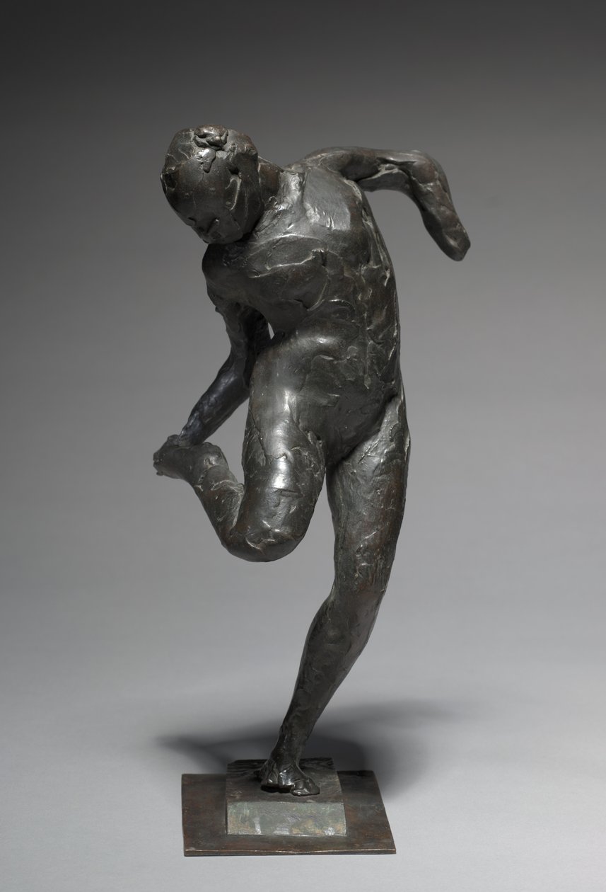 Danser ser på sålen på høyre fot, 1896-1897 av Edgar Degas