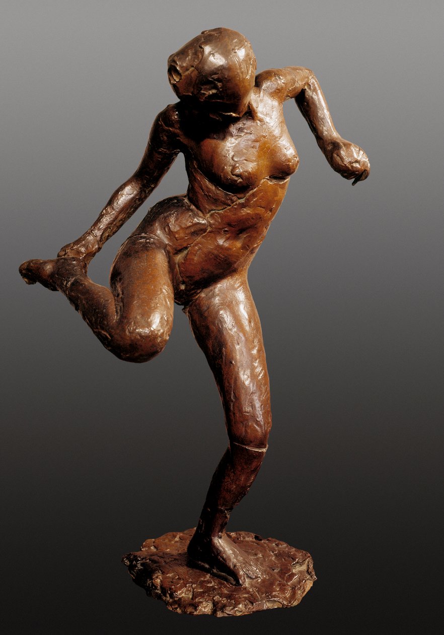Danser holder foten, skulptur av Edgar Degas av Edgar Degas