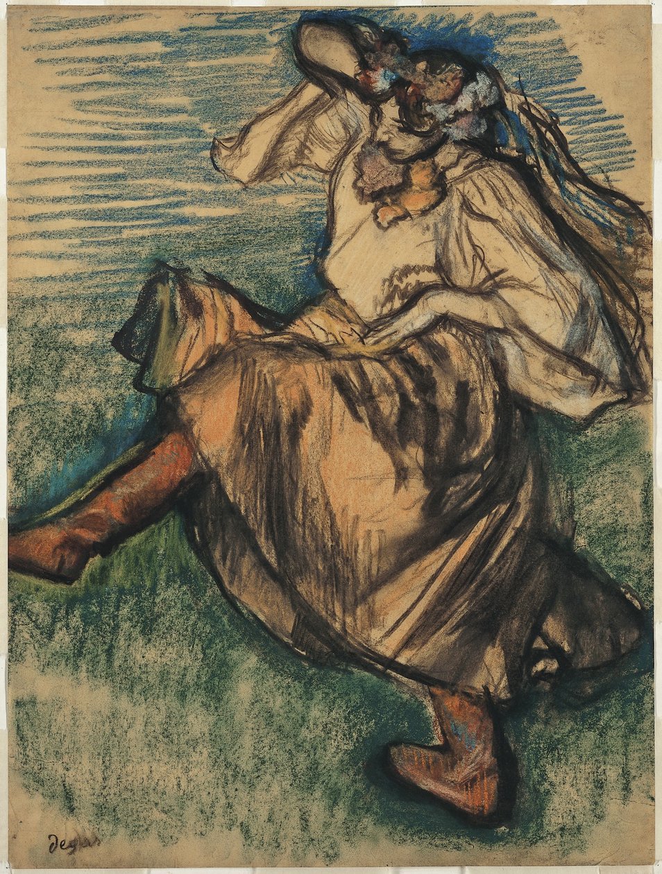 Danserinne i ukrainsk drakt av Edgar Degas