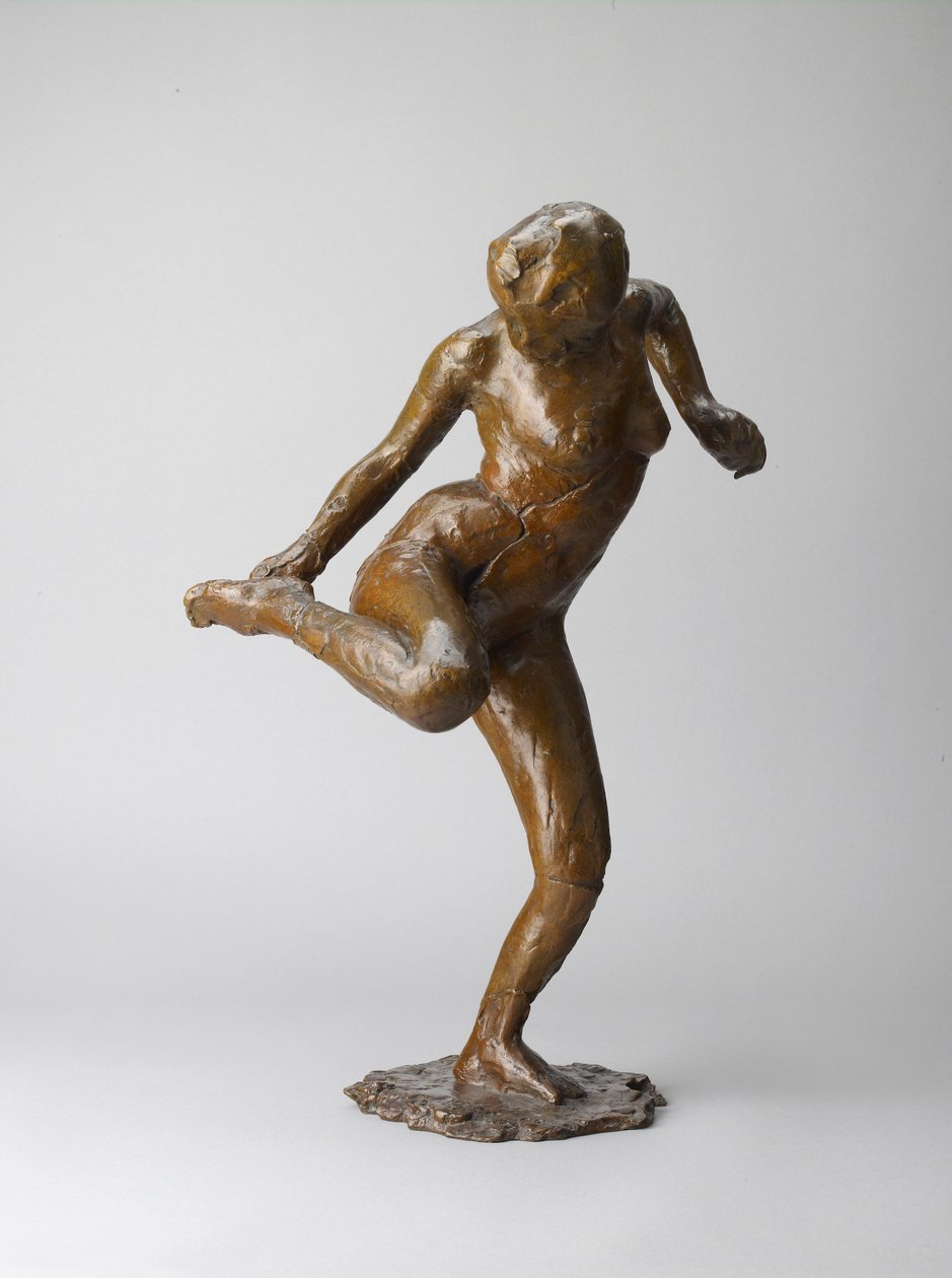 Danser ser på den høyre fotsålen, 1882-1895 av Edgar Degas