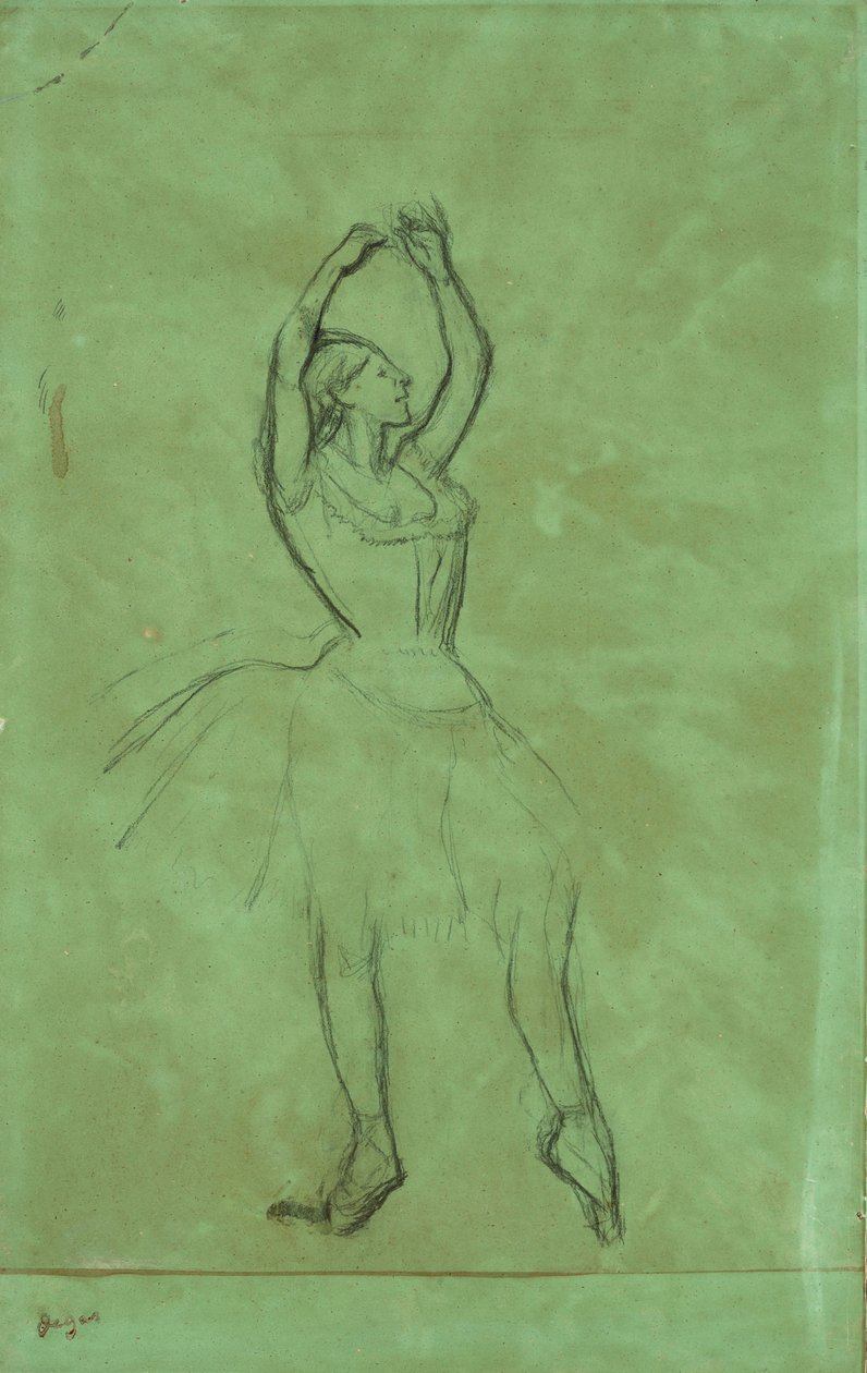 Danser med løftede armer av Edgar Degas