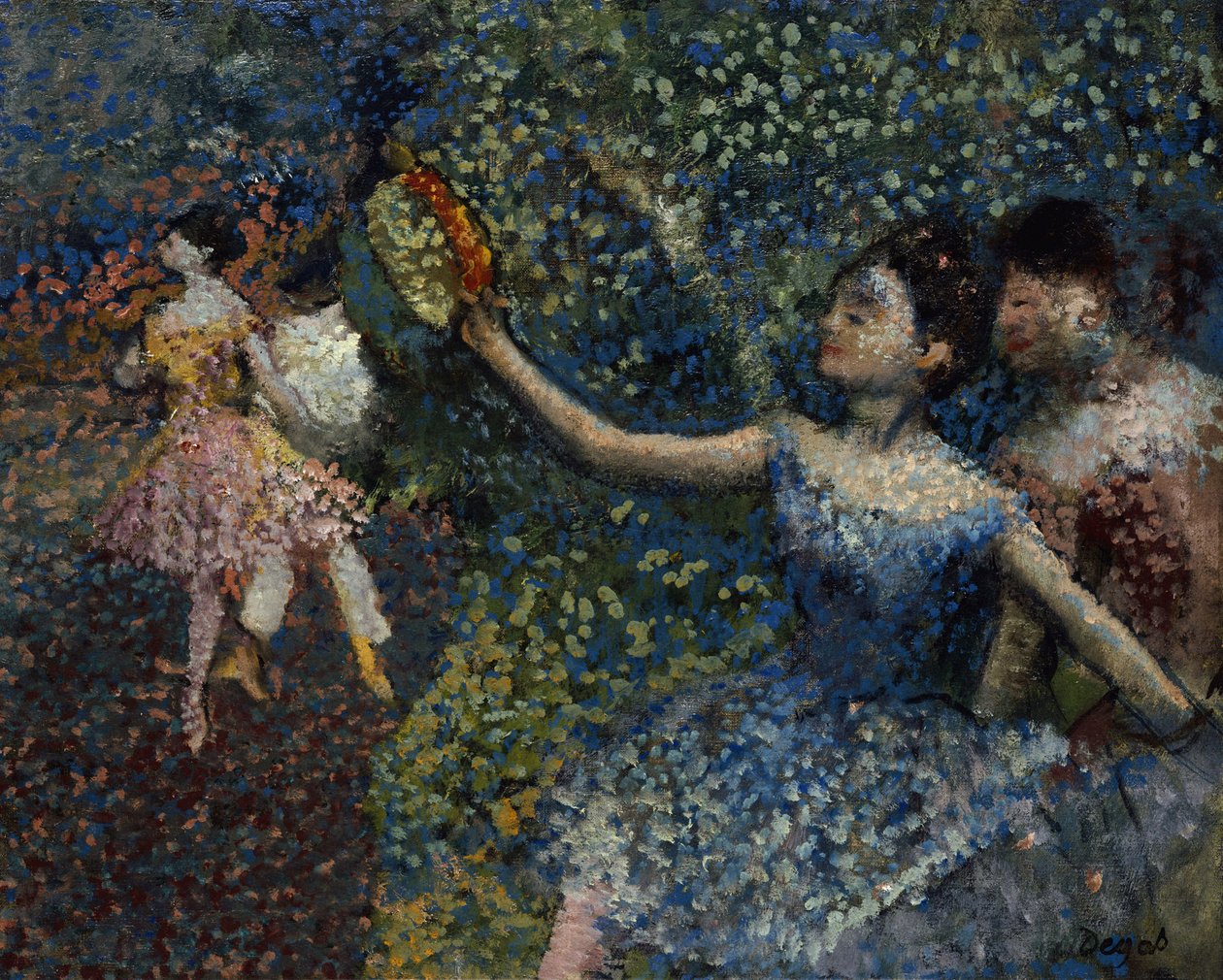 Danser med tamburin, ca. 1897 av Edgar Degas