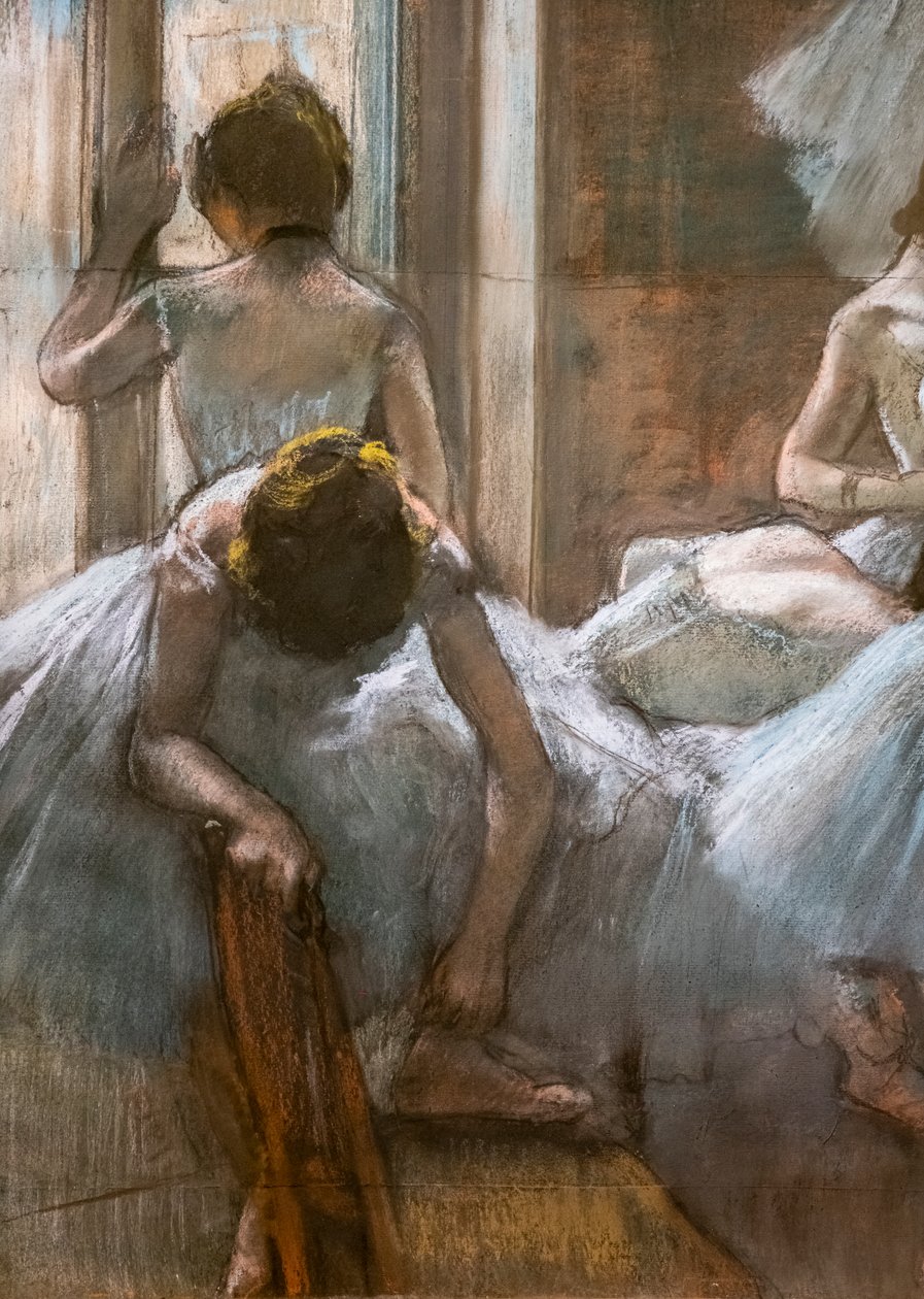 Dansere (detalj). 1884-1885. Pastell på papir. av Edgar Degas