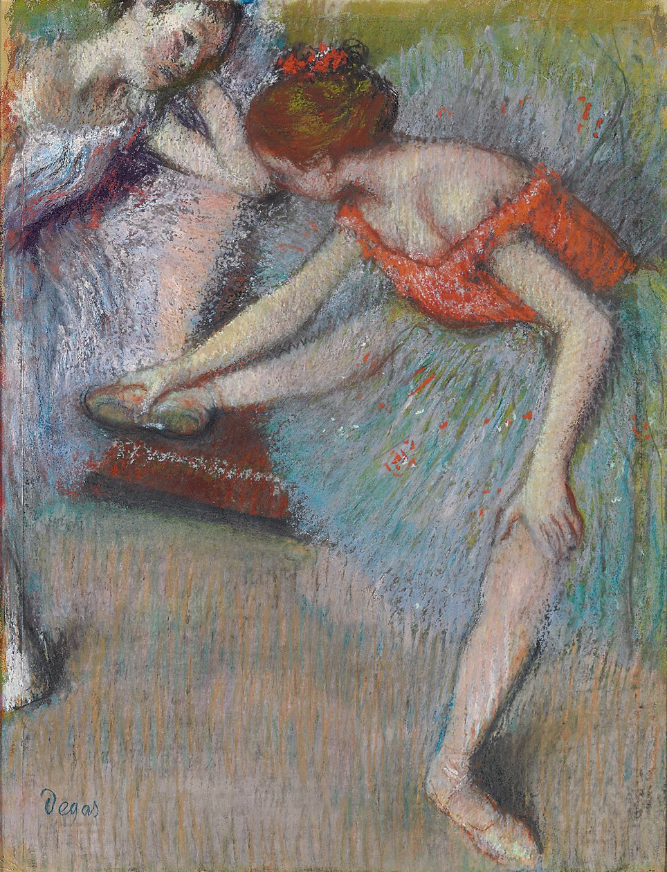 dansere; Dansere, ca. 1896 av Edgar Degas