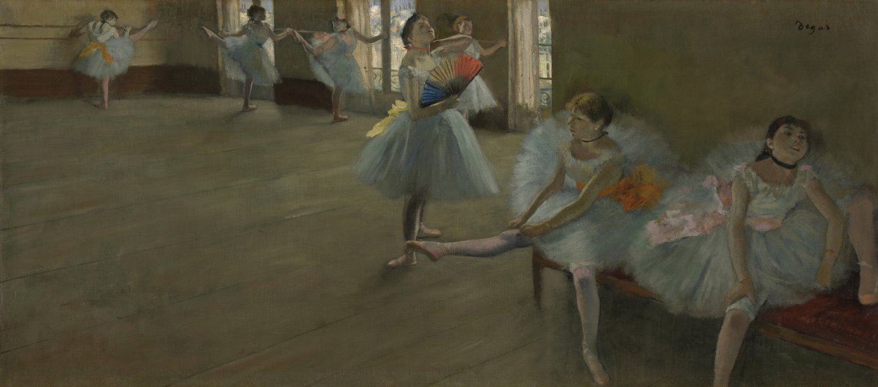 Dansere i klasserommet, ca. 1880 av Edgar Degas