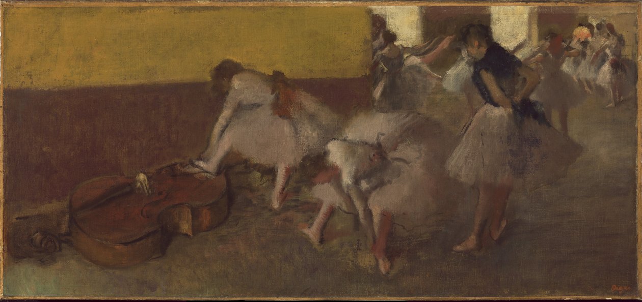 Dansere i det grønne rommet, ca. 1879 av Edgar Degas