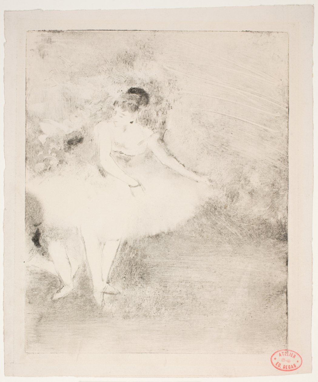 Dans på scenen av Edgar Degas