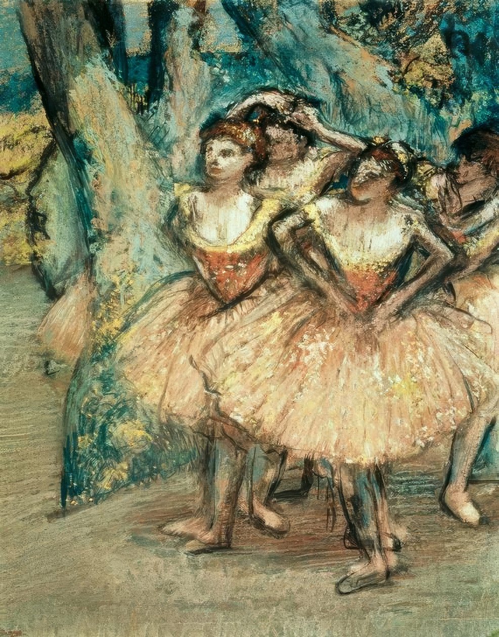 Dansere i rosa av Edgar Degas