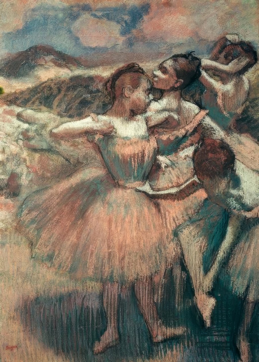 Dansere, lakseskjørt av Edgar Degas