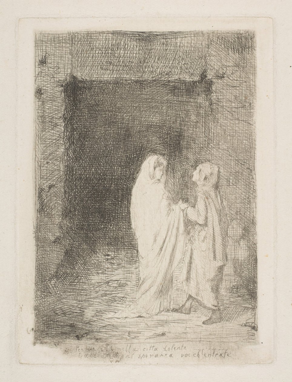 Dante og Virgil, 1857. av Edgar Degas