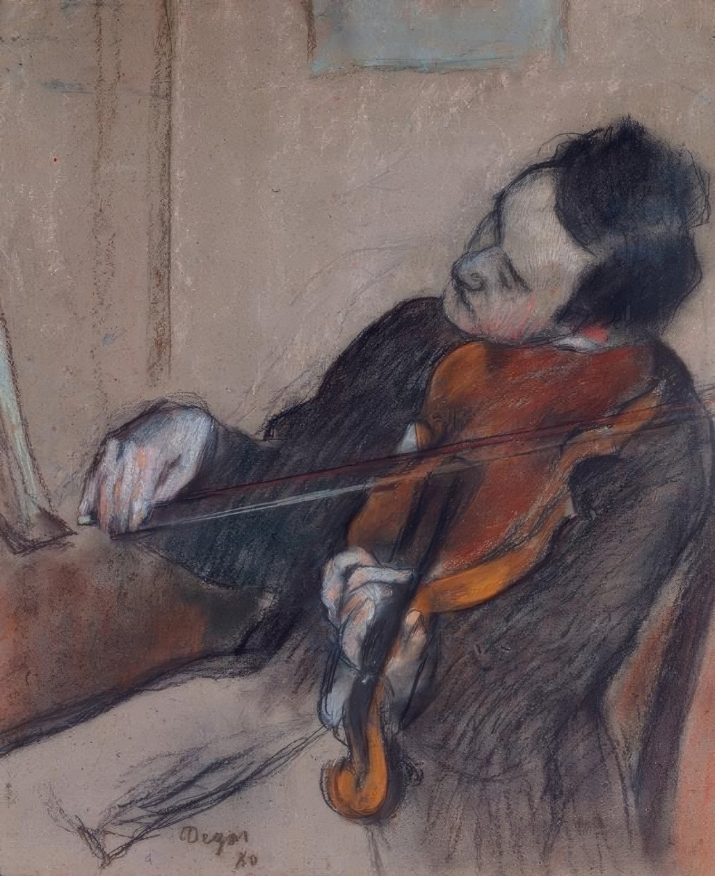 Bratsjisten av Edgar Degas