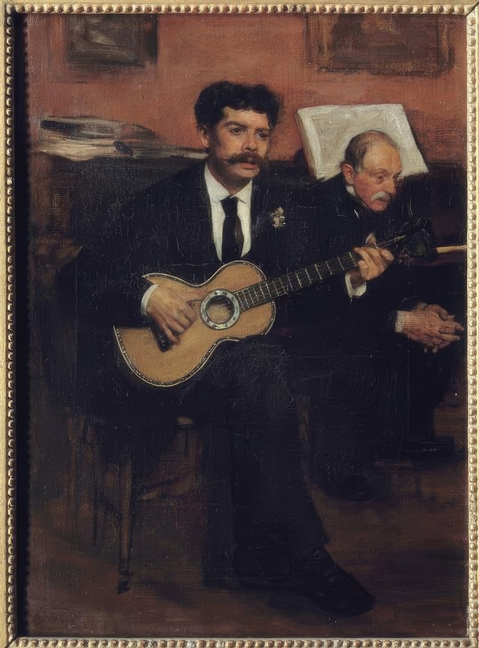 Den spanske tenoren Lorenzo Pagans (1838-1883) og faren av Edgar Degas
