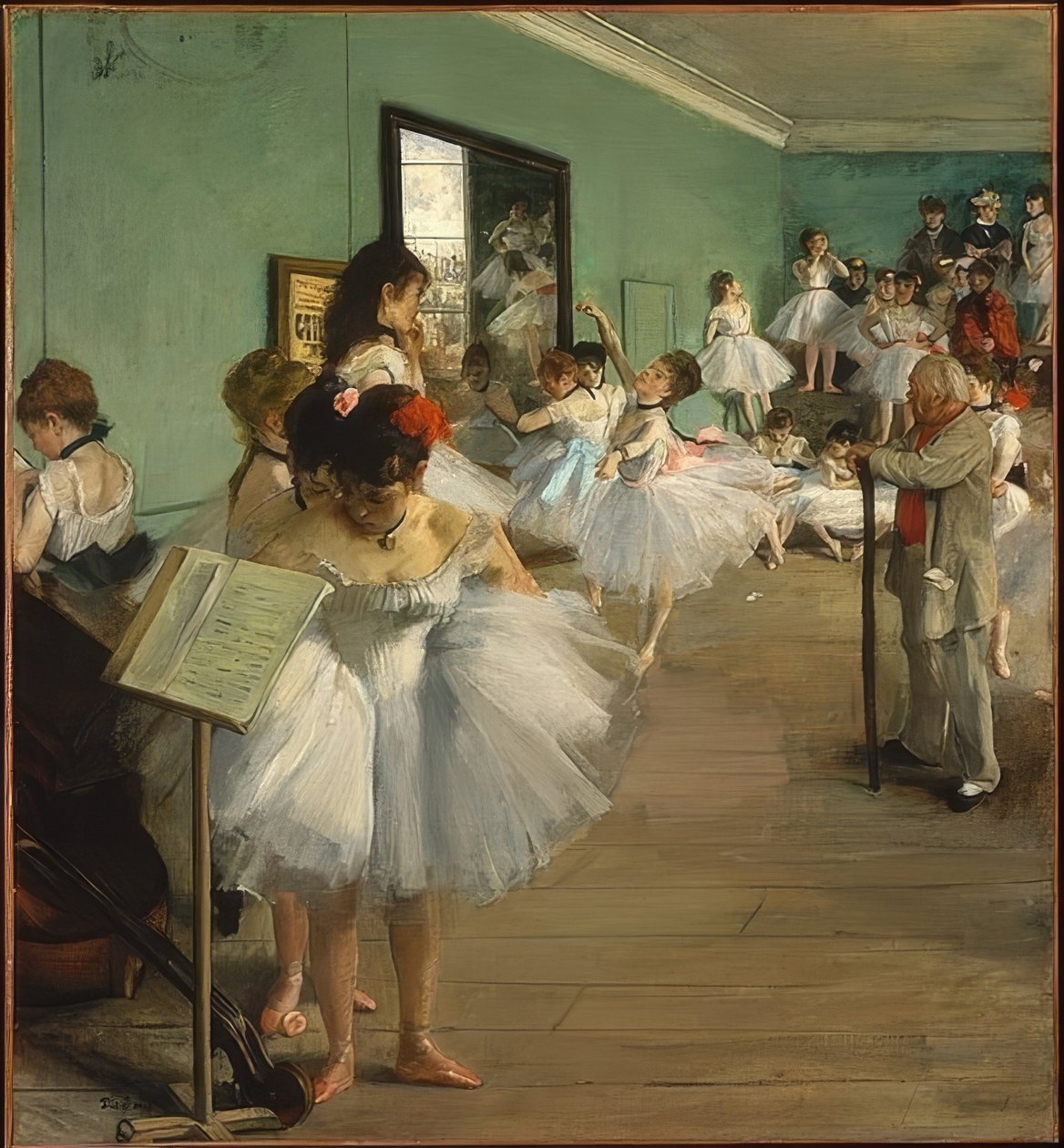 Dansetimen. 1874 av Edgar Degas