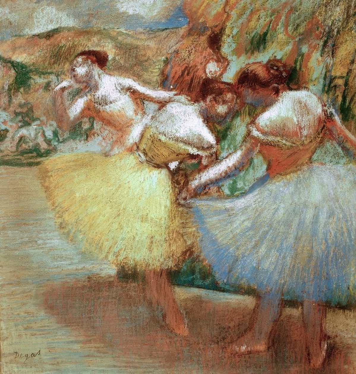 Tre dansere av Edgar Degas