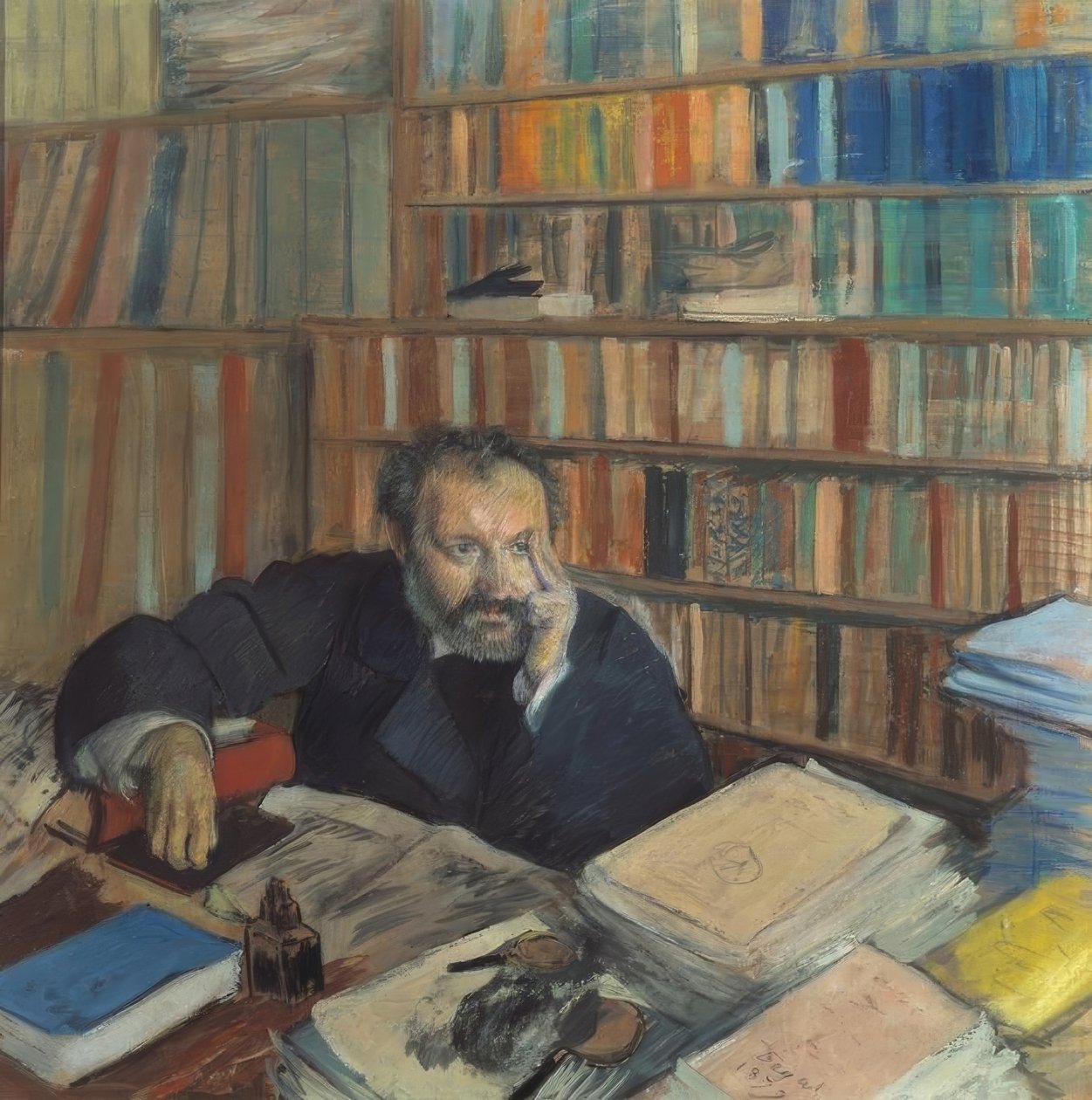 Edmond Duranty av Edgar Degas