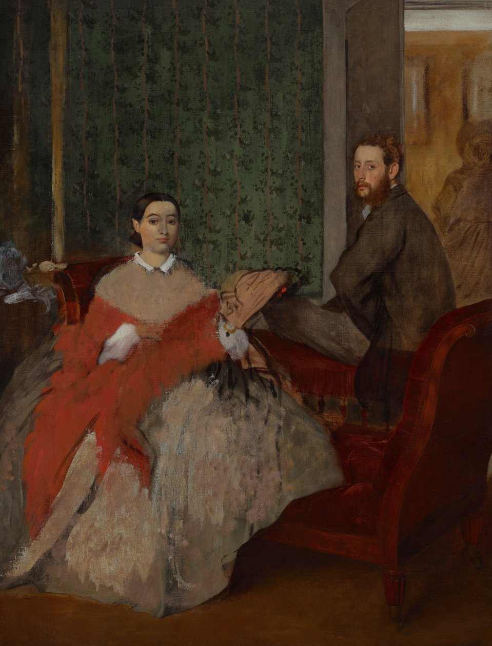 Edmondo og Thérèse Morbilli av Edgar Degas