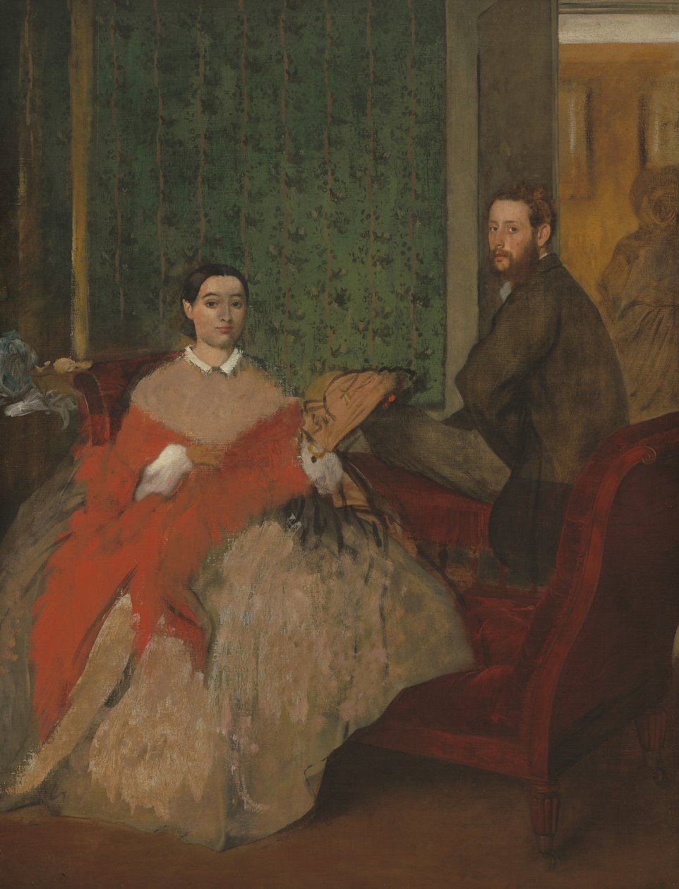 Edmondo og Therese Morbilli av Edgar Degas