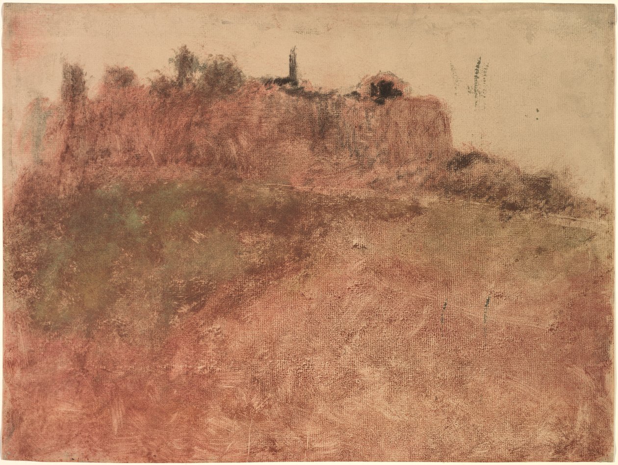 Esterel landsby av Edgar Degas