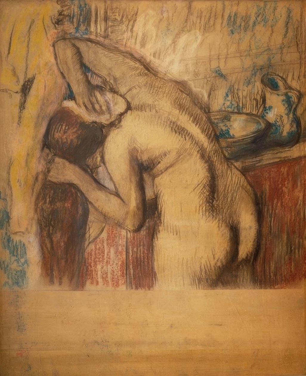 Kvinnen har toalettet sitt av Edgar Degas