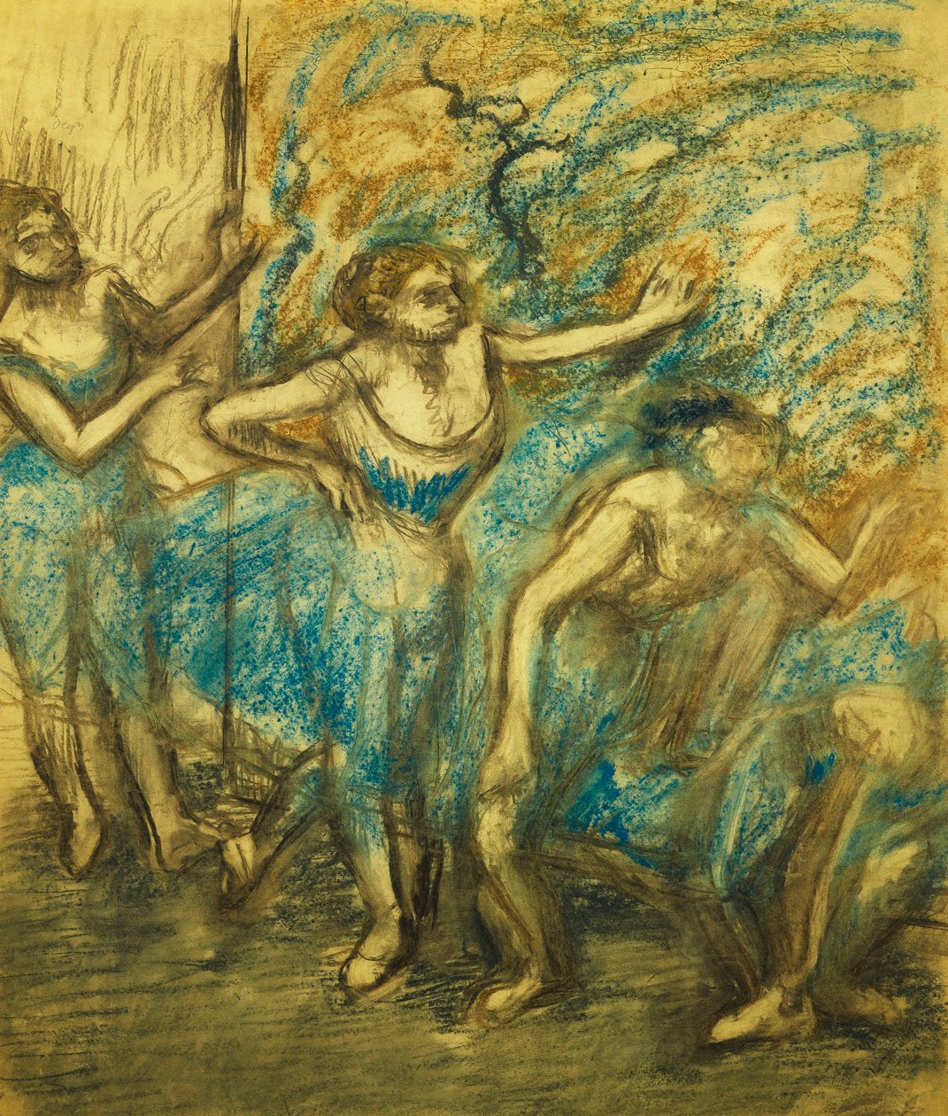 Fire dansere; Fire dansere, 1903 av Edgar Degas