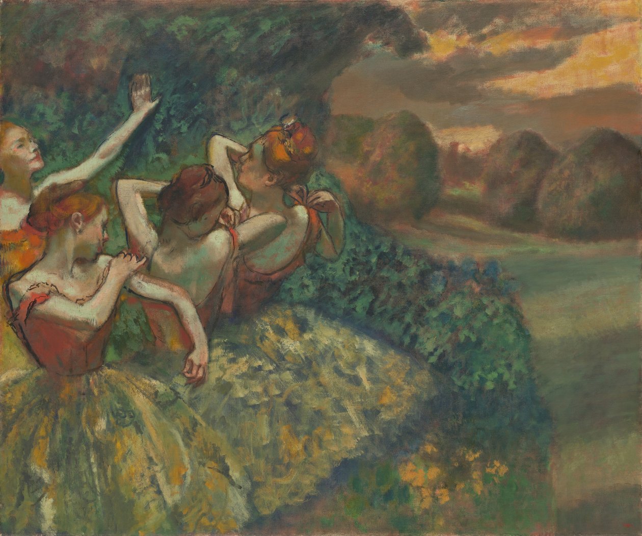 Fire dansere, ca. 1899. av Edgar Degas