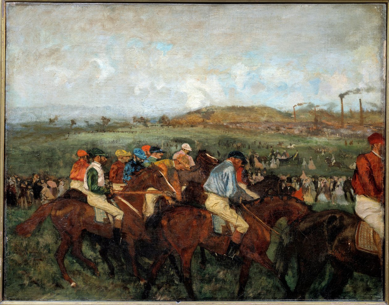 Gentlemen rase. Før avgang av Edgar Degas