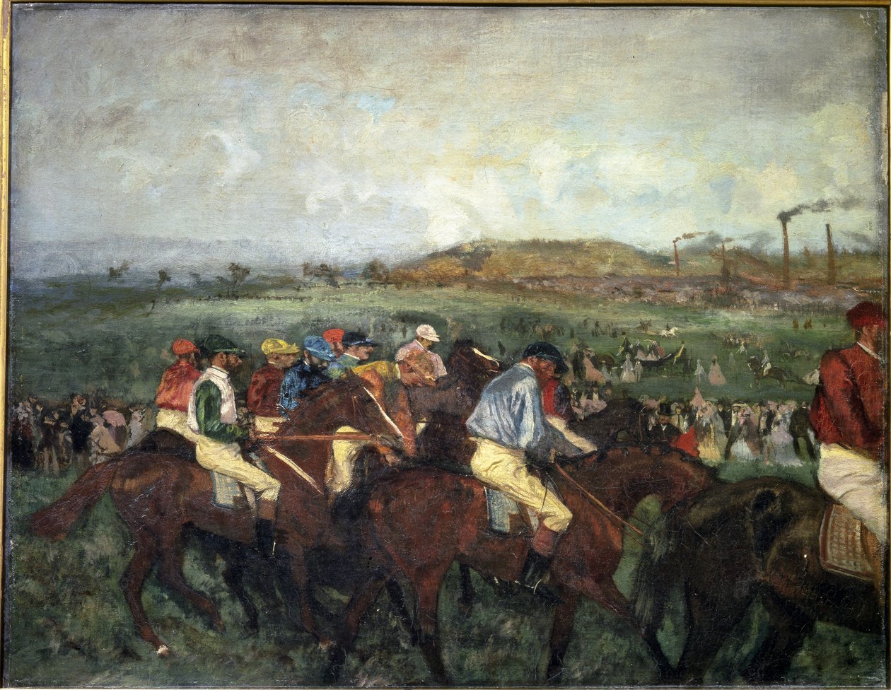 Gentlemen rase. Før avreise, 1862 av Edgar Degas