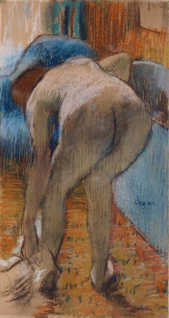 Å komme ut av badekaret av Edgar Degas