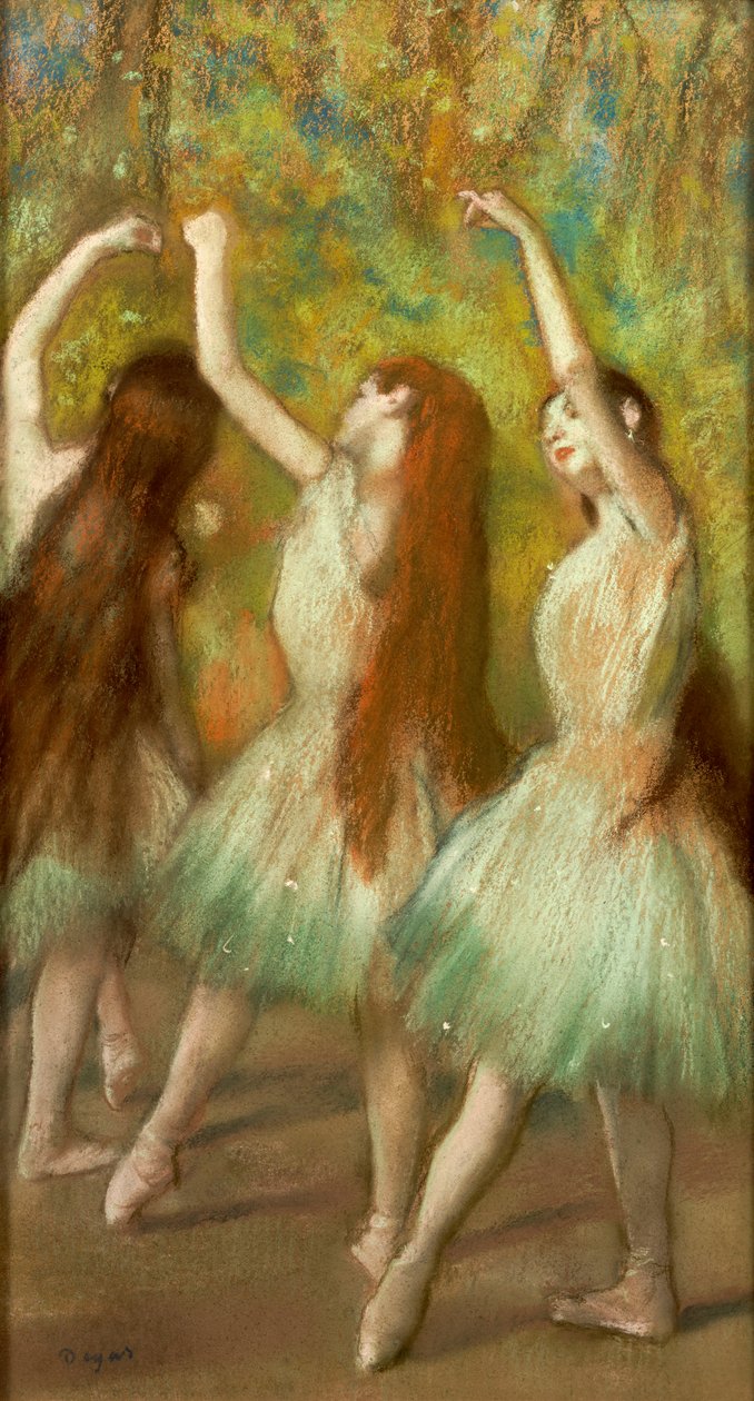 Grønne dansere, 1878 av Edgar Degas