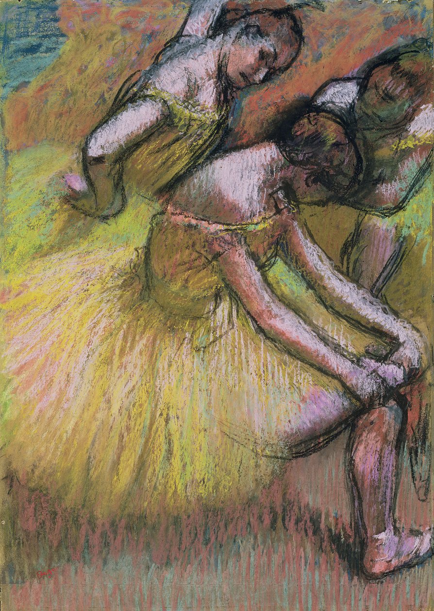Gruppe på tre dansere av Edgar Degas