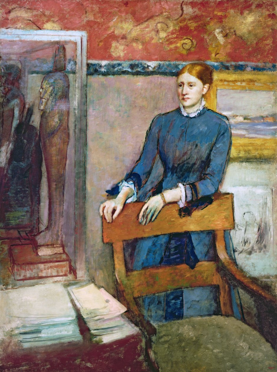 Helene Rouart i hennes fars studie, ca. 1886 av Edgar Degas