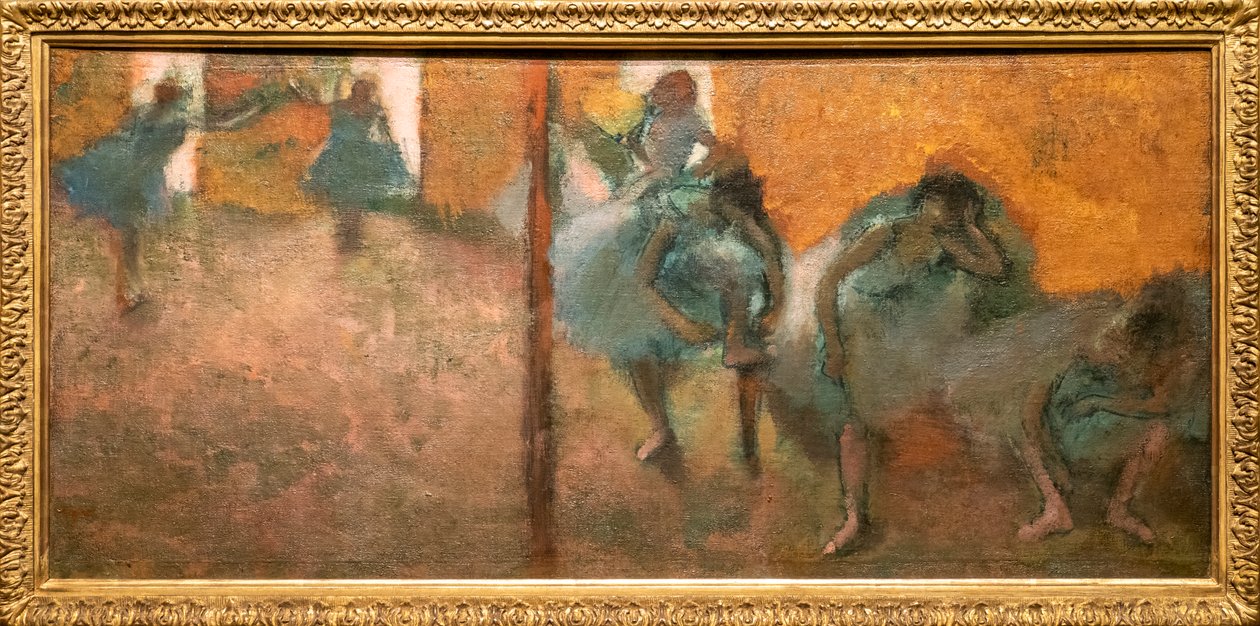Hjemmedansere. Rundt 1900-1905. Olje på lerret. av Edgar Degas