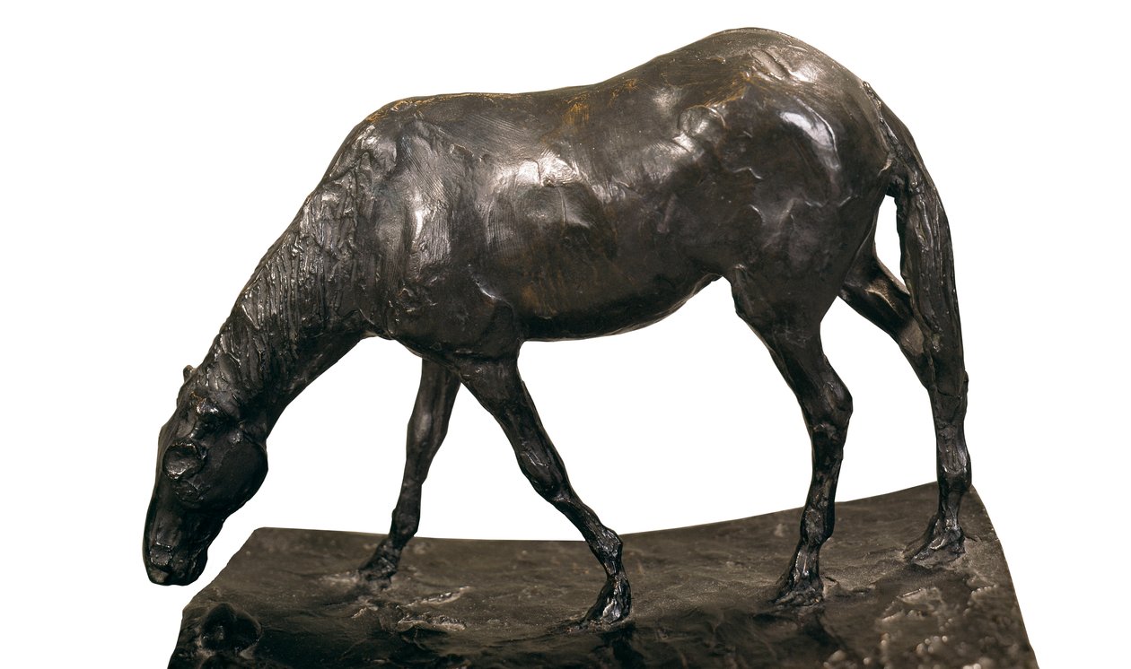 Hest ved trauet, skulptur av Edgar Degas av Edgar Degas