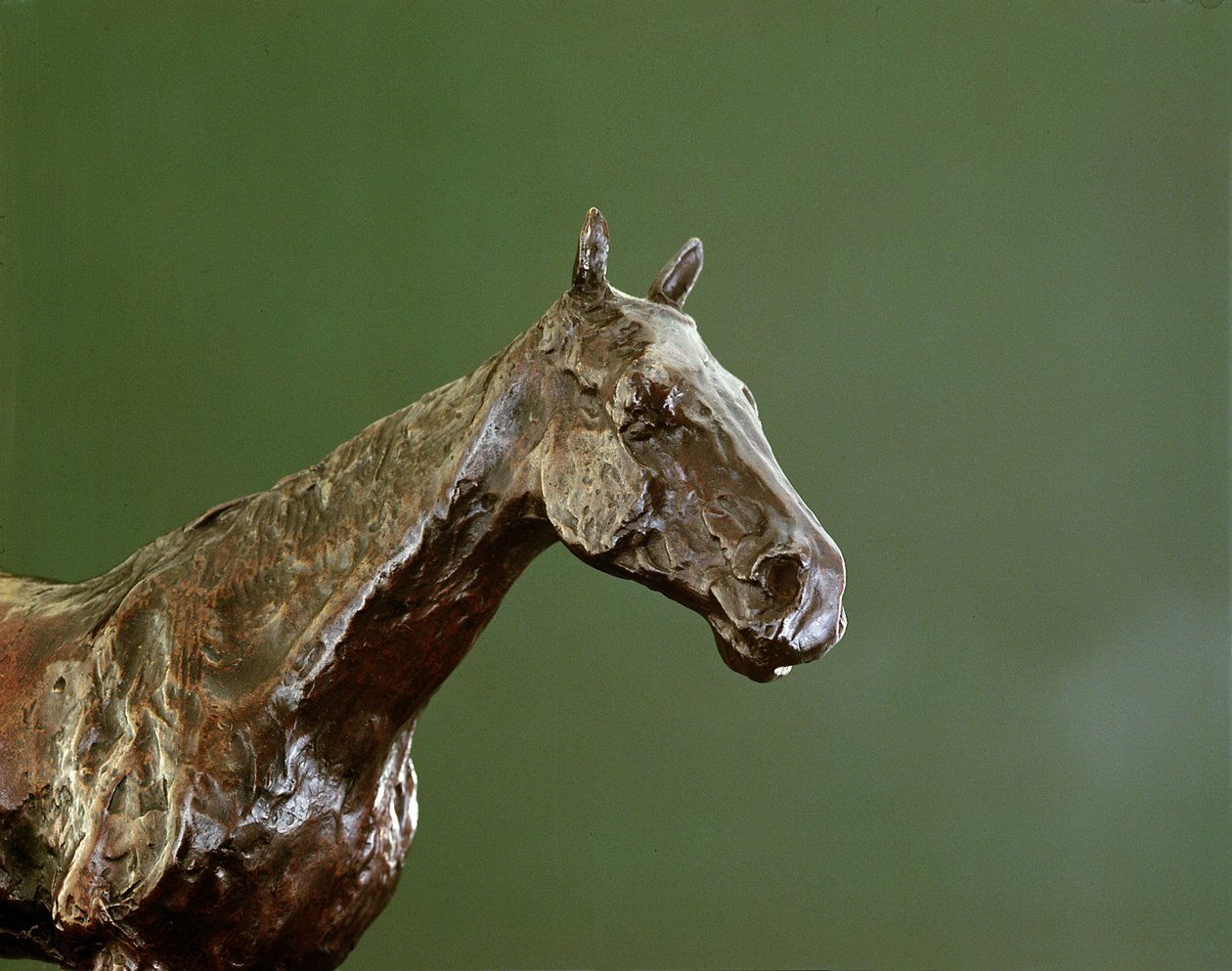 Hestehode (bronse) (detalj av 335585) av Edgar Degas