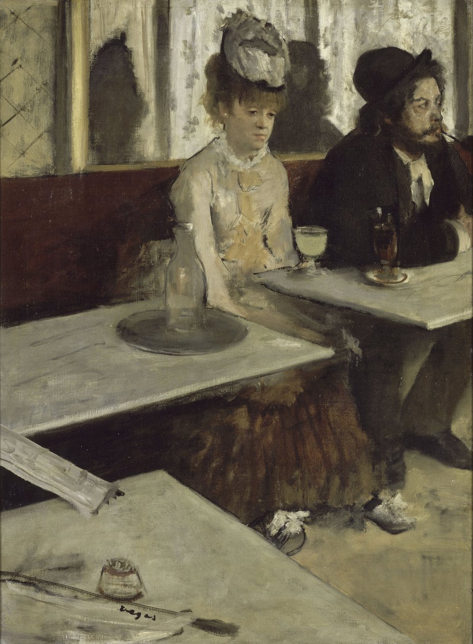 I en kafé Absinthe, 1873 av Edgar Degas