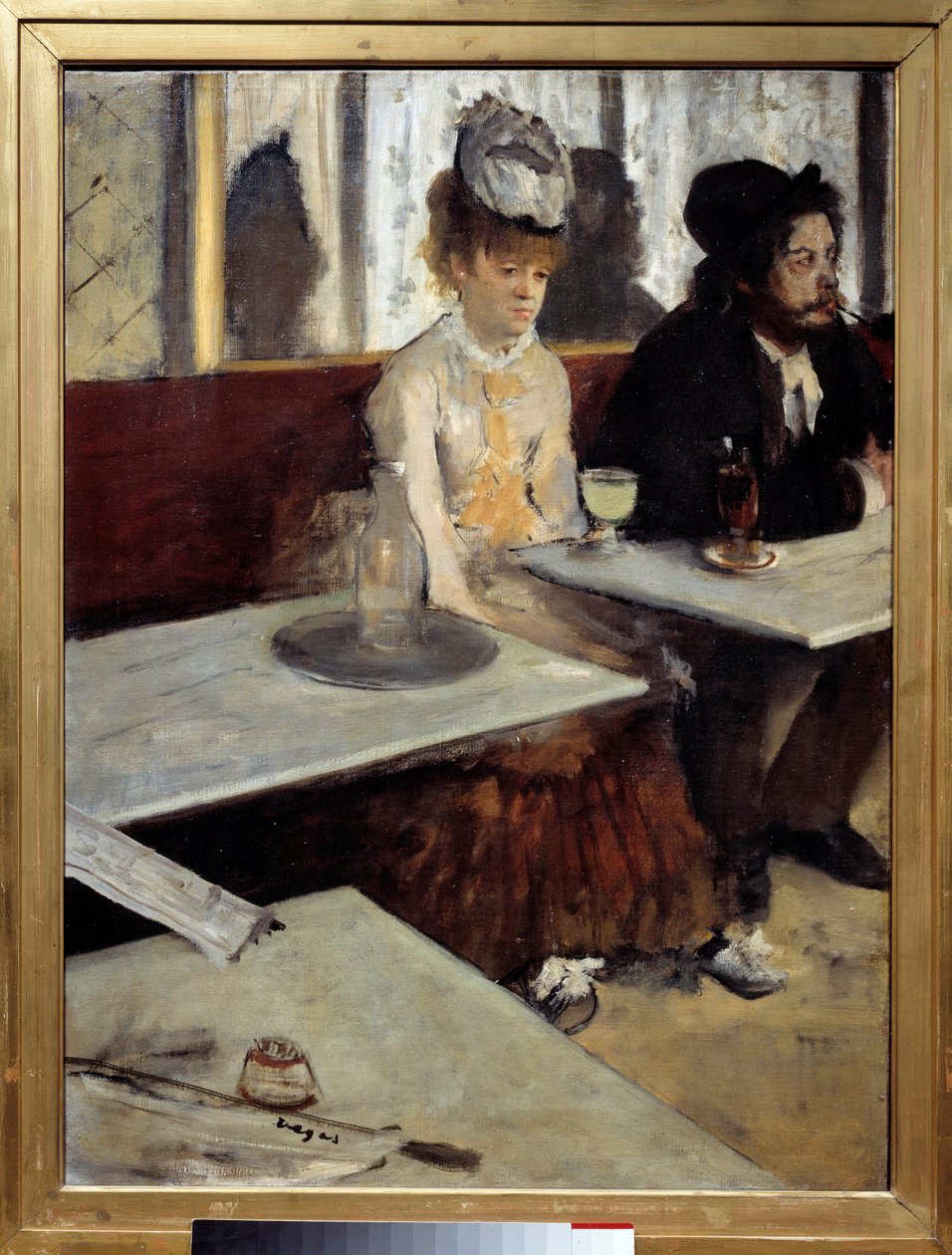 På en kafé står det også "" Absinthe"" Maleri av Edgar Degas (1834-1917) 1875-1876 Søn. 92x68 m. Paris, Musee d