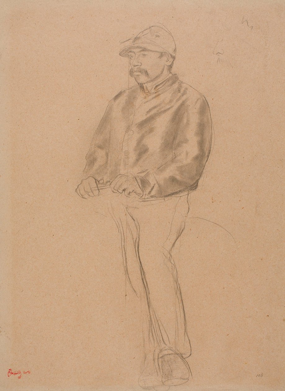 Jockey av Edgar Degas