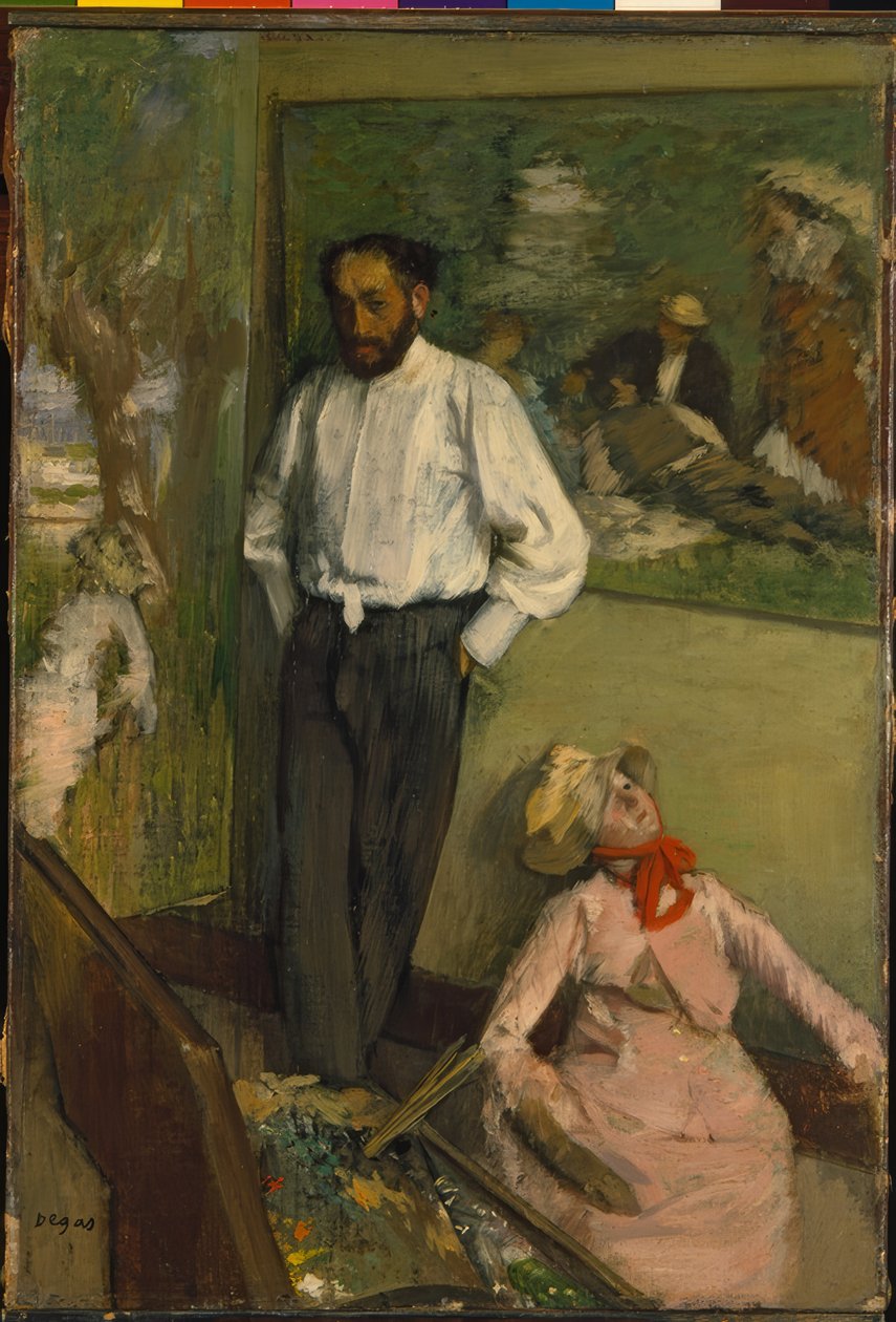 Mannen og dukken av Edgar Degas