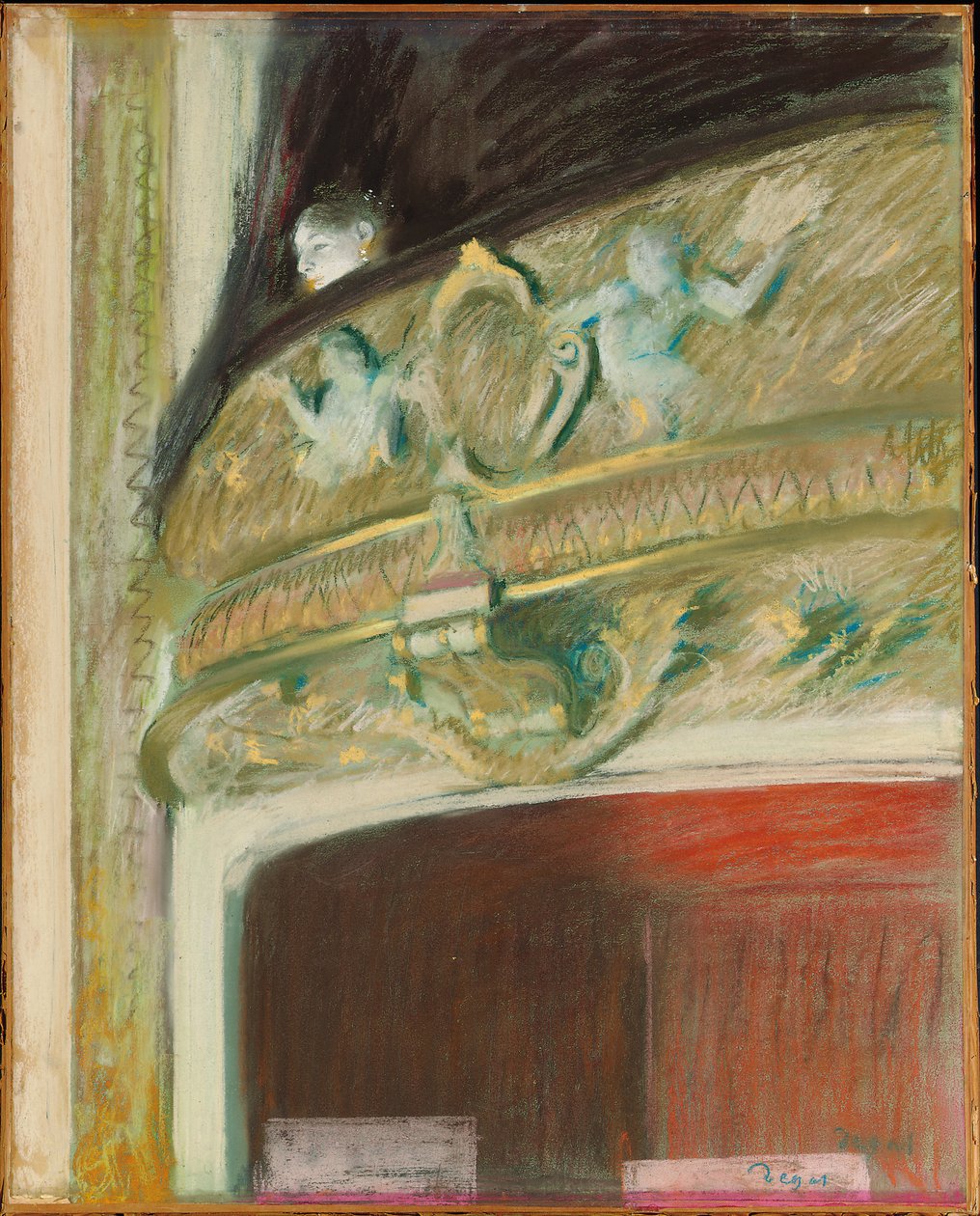 The Lodge, 1880 av Edgar Degas