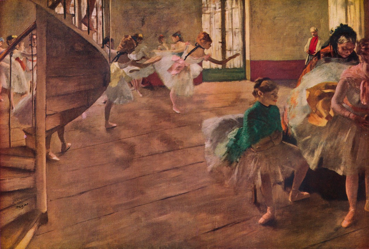 Øvelsen, 1877 av Edgar Degas