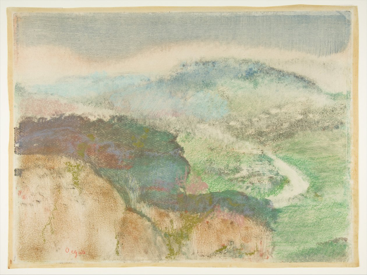 Landskap av Edgar Degas