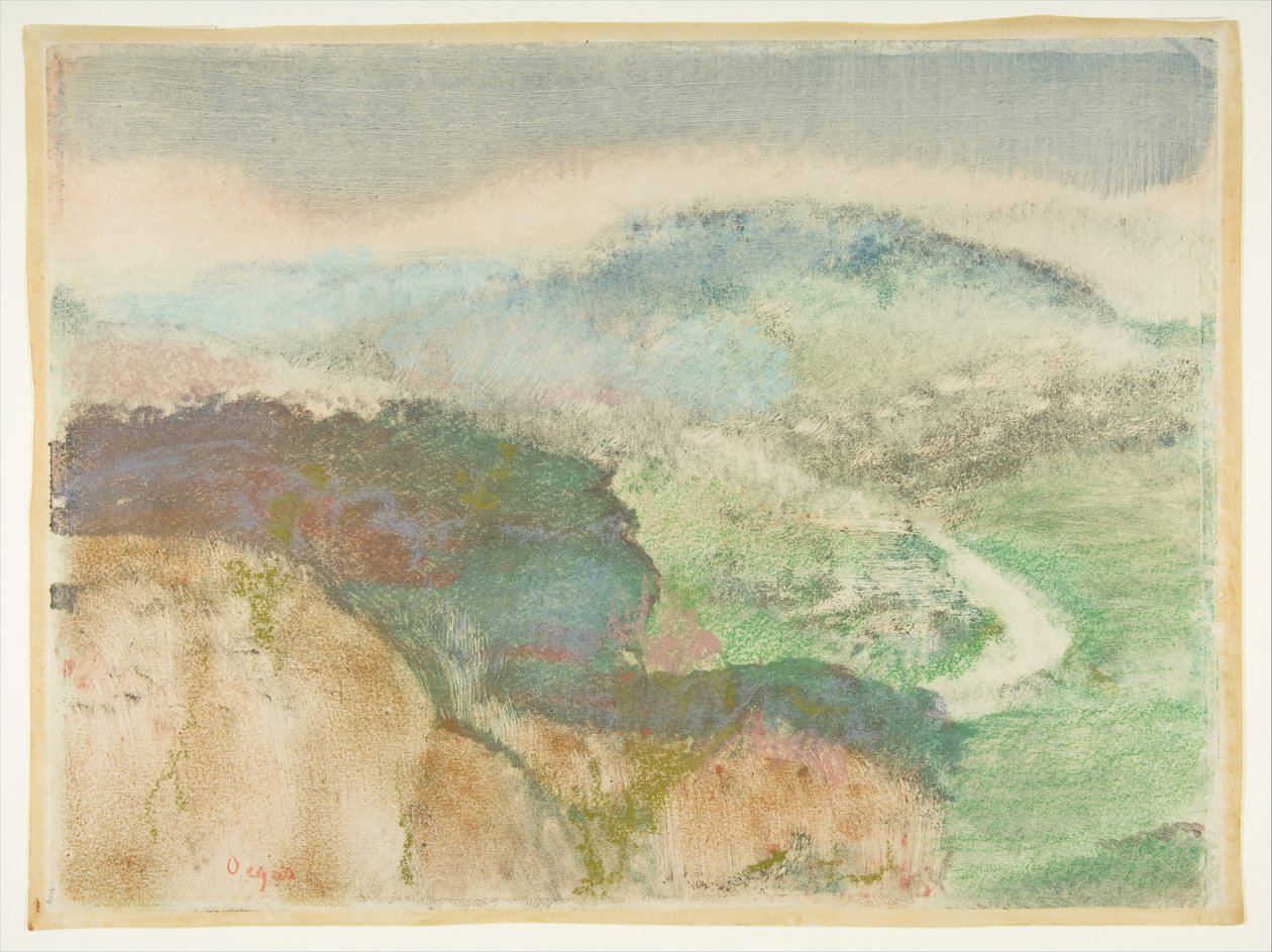 Landskap, 1892. av Edgar Degas