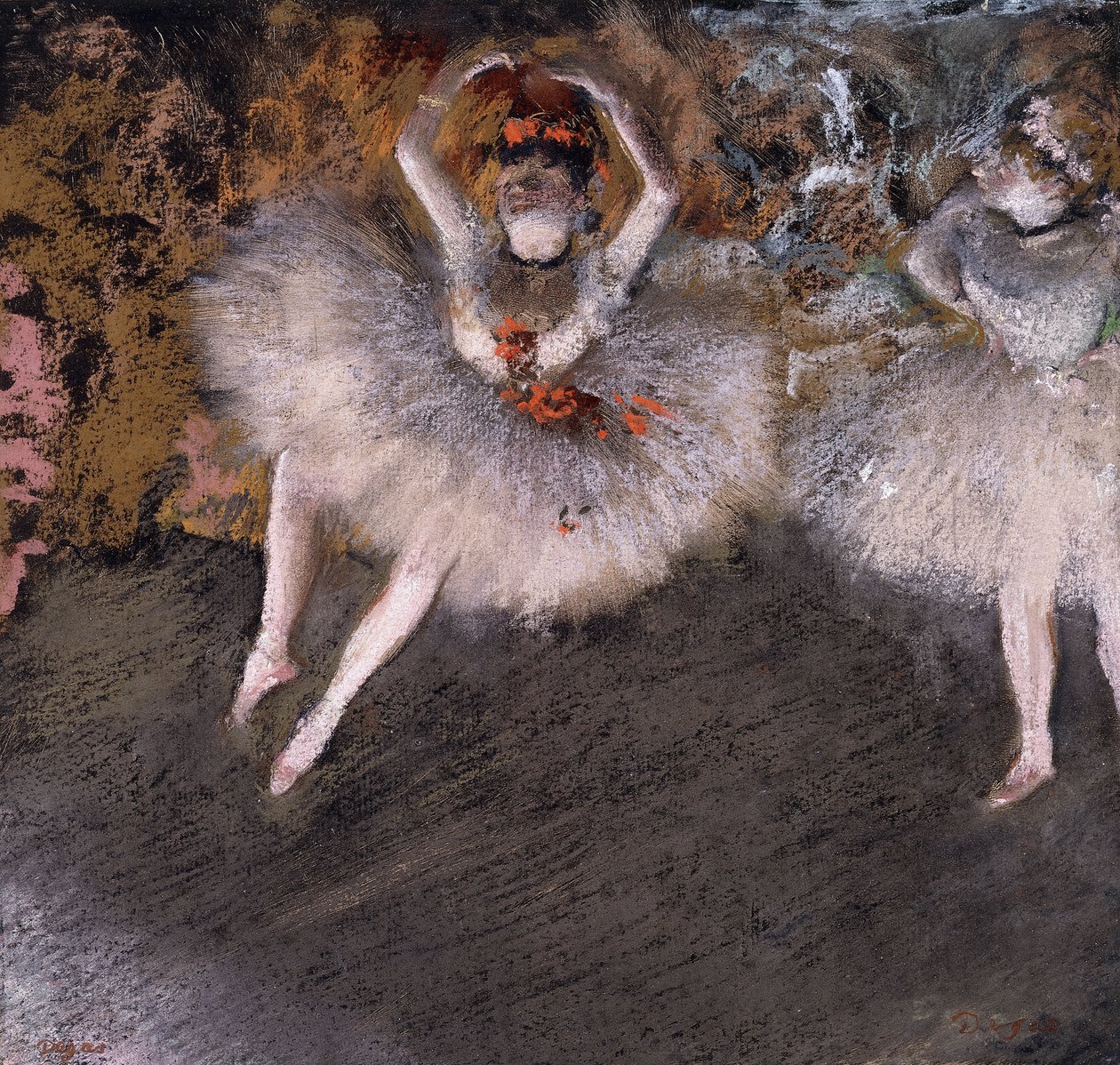 Det slagne trinn, ca. 1879 av Edgar Degas