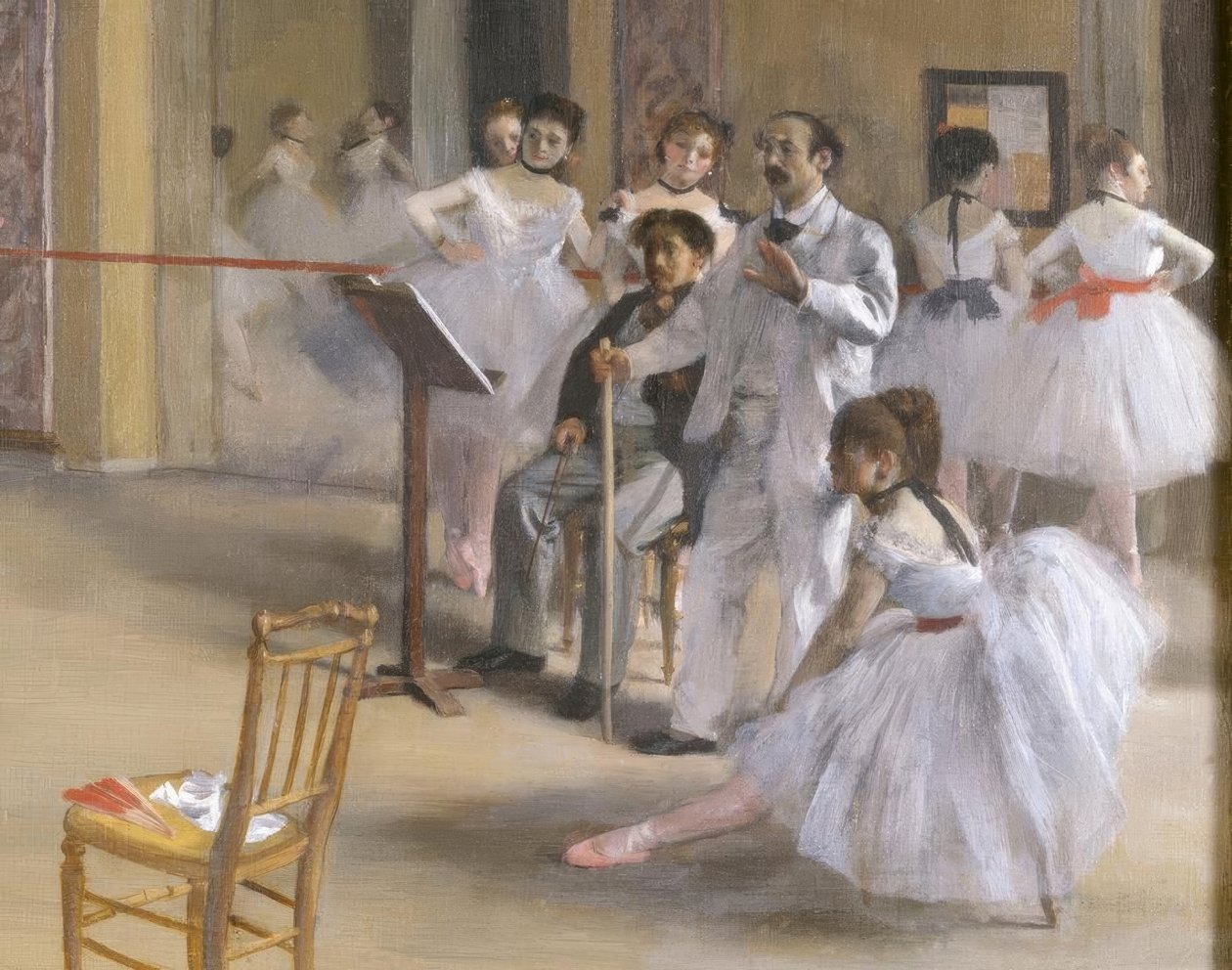 Dansesalen på Opéra på rue Le Peletier av Edgar Degas