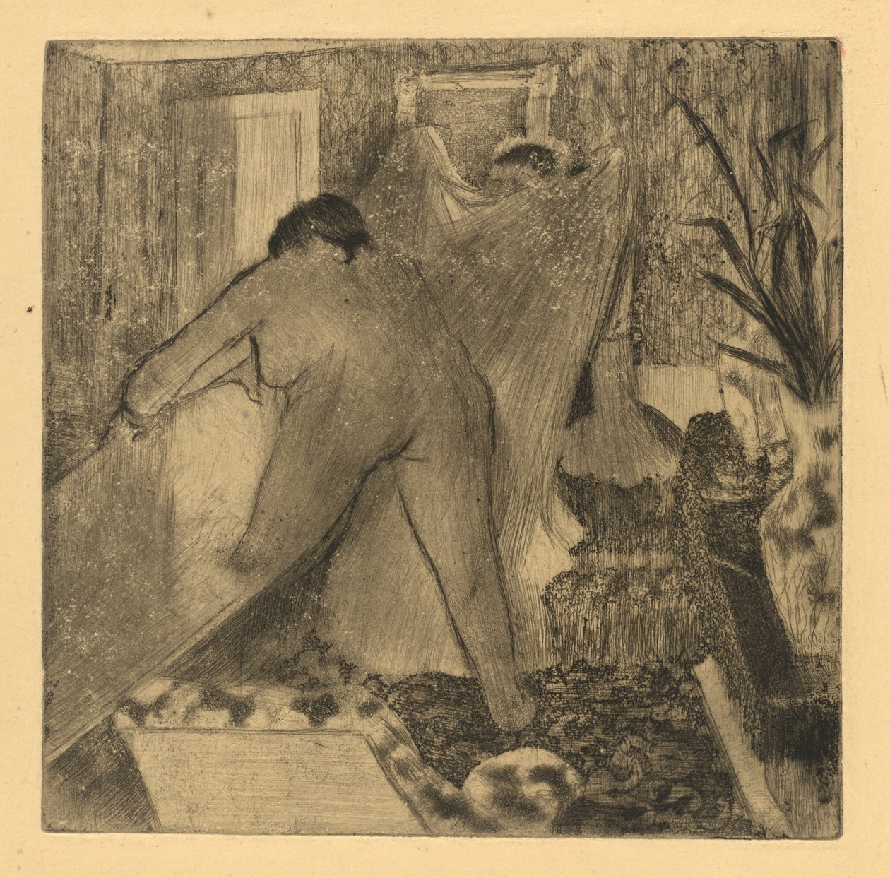 Forlater badet, 18791880. av Edgar Degas