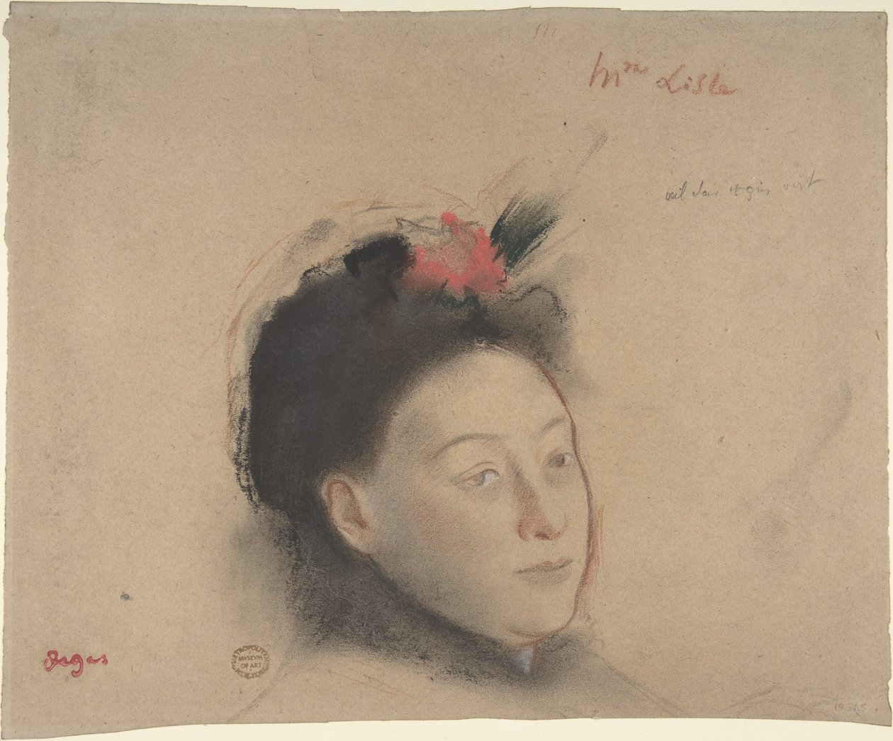 Madame Lisle av Edgar Degas