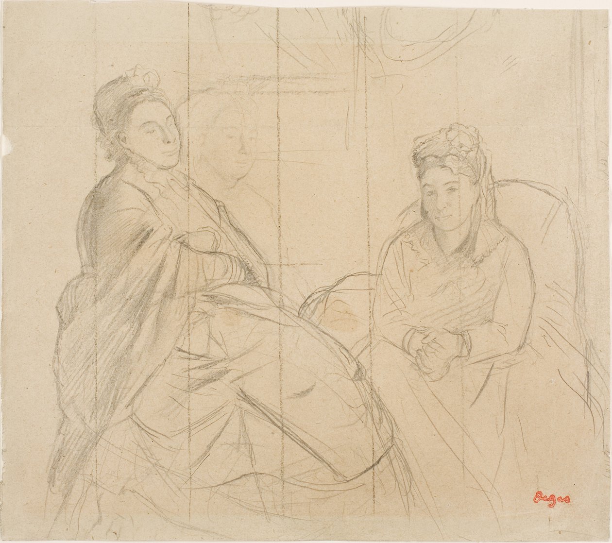 Madame Lisle og Madame Loubens av Edgar Degas