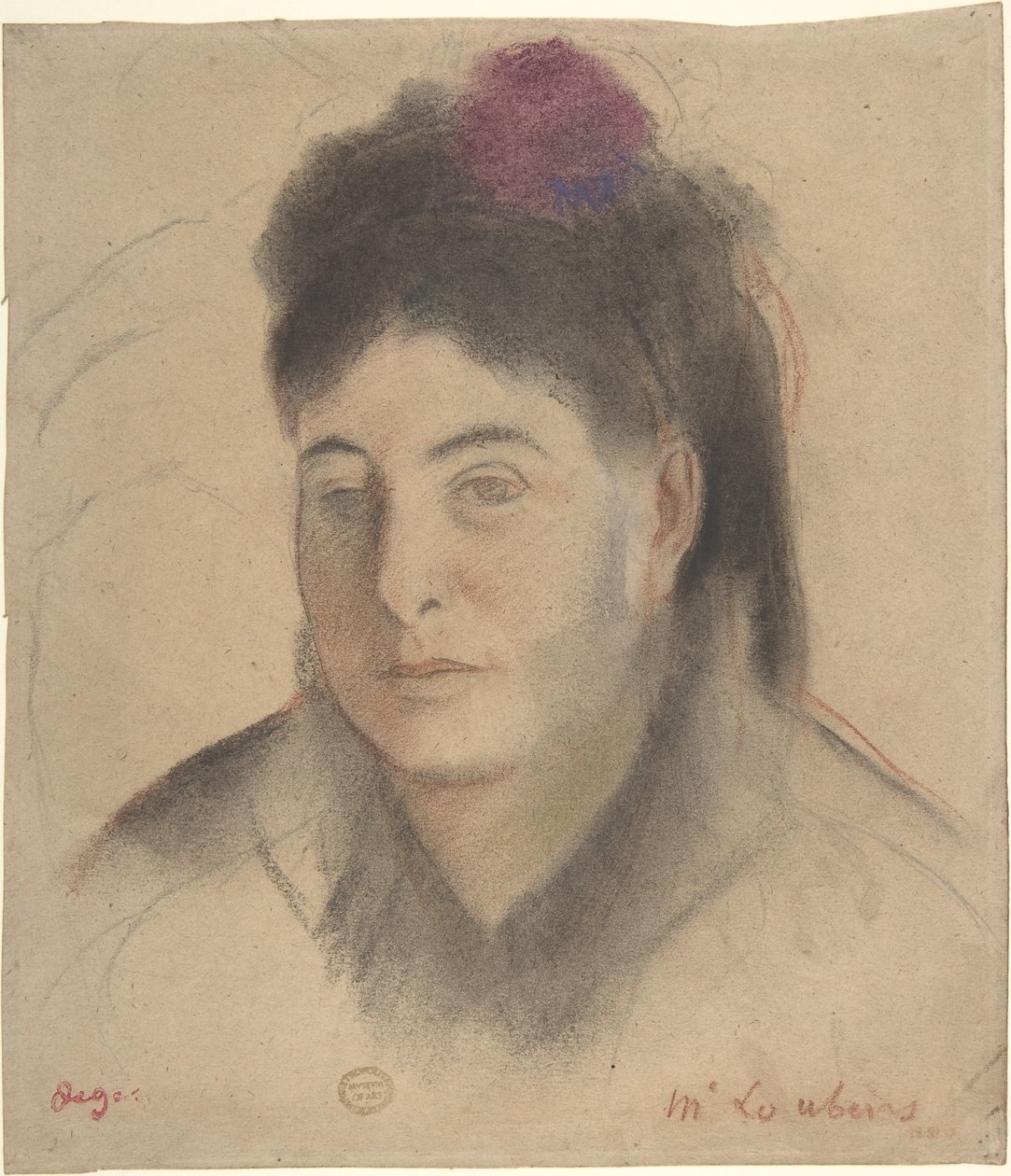 Madame Loubens av Edgar Degas